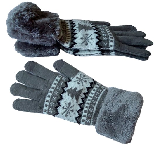 Rękawiczki Zimowe Z Dotykiem Ciepłe Z Puszkiem Inna marka