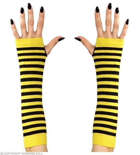 Rękawiczki żółto-czarne pszczółka Widmann