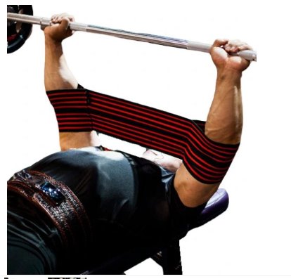Rękawki do ćwiczeń wyciskania na ławce czerwone MuscleForge