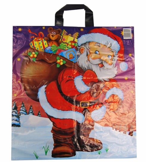 Reklamówki z Mikołajem  duża MIKOŁAJKI Święta Inna marka
