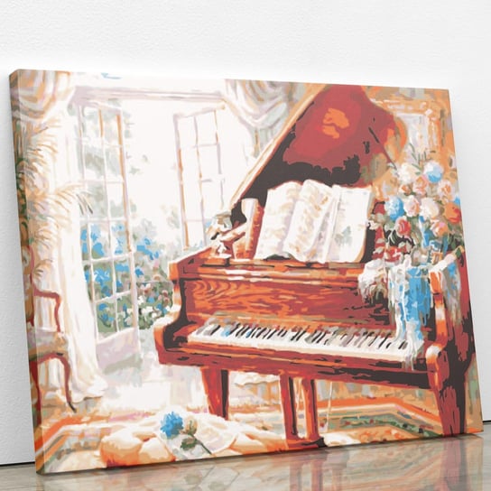 Relaks przy fortepianie - Malowanie po numerach 50x40 cm ArtOnly