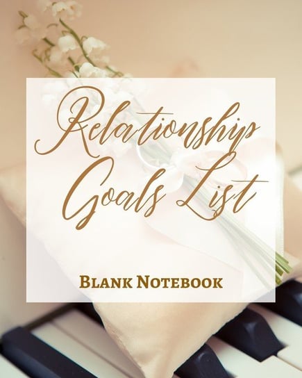 Relationship Goals List - Blank Notebook - Write It Down - Pastel Rose Gold Brown - Abstract Modern Contemporary Unique Presence