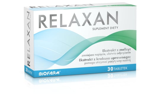 Relaxan, Suplement diety, 30 tab. Relaxan