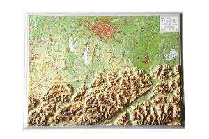 Reliefkarte Bayerisches Oberland 1 : 400.000 Markgraf Andre, Engelhardt Mario