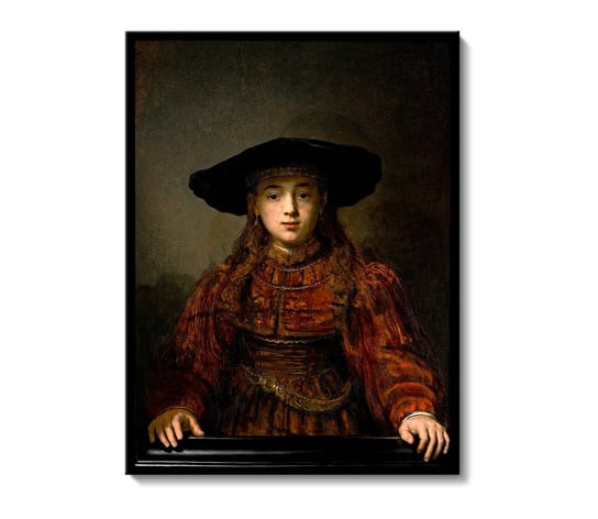 Rembrandt, Dziewczyna w ramie obrazu, 75x100 cm / PRINTORAMA PRINTORAMA