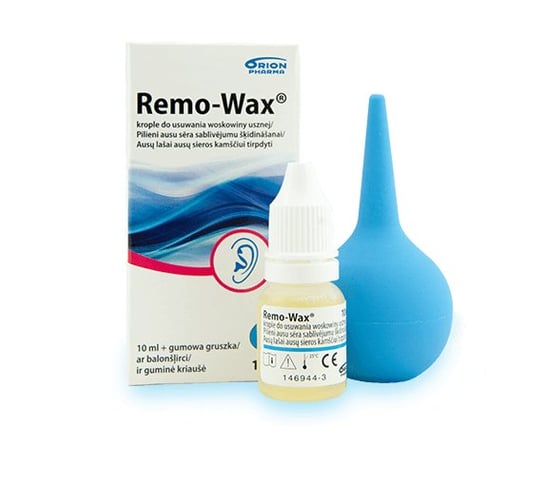 Remo-Vax, Krople do uszu i gruszka, 10 ml Remo-Vax
