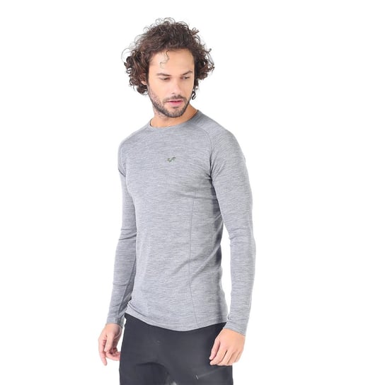 Remus - Koszulka z długim rękawem (100% wełny Merino) XL Woolona
