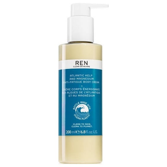 REN, Atlantic Kelp & Magnesium Anti-Fatigue Body Cream, Nawilżający krem do ciała, 200 ml REN