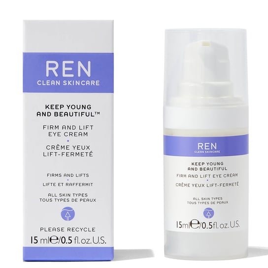 Ren Clean Skincare, Keep Young and Beautiful, ujędrniający i liftingujący krem pod oczy, 15 ml Ren Clean Skincare