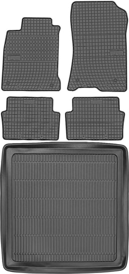 Renault Laguna III Kombi / Grandtour od 2007-2015r. Bagażnik MAX-DYWANIK 911707 + Dywaniki FROGUM 0751 Max-Dywanik