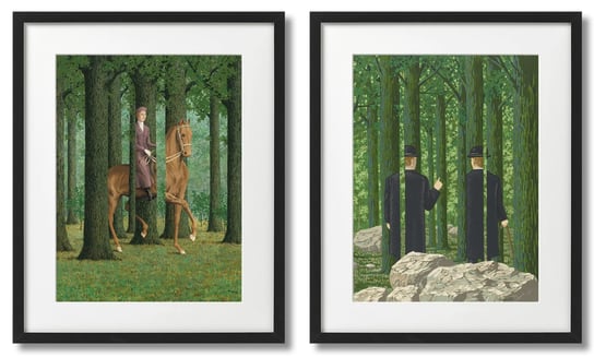 Rene Magritte, 2 PLAKATY DEKORAMA