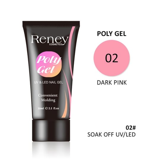 Reney Cosmetics, Acrylgel, Dark Pink 02, 30 ml Reney Cosmetics