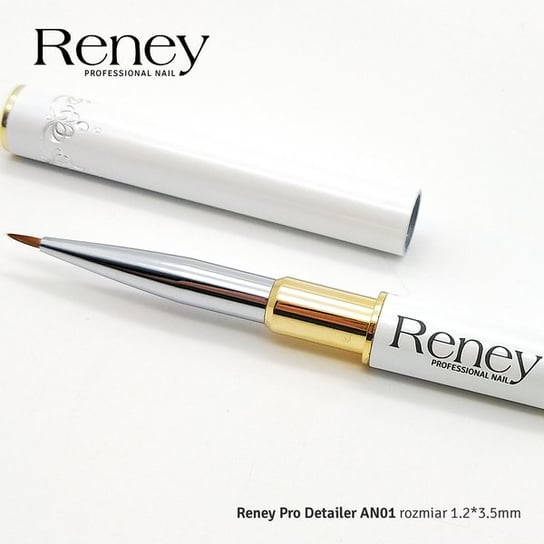 Reney, Pro Detailer, pędzelek do zdobień AN01, 1,2x3,5 mm Reney