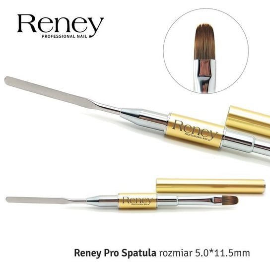 Reney, Pro Spatula, pędzelek do acrylgel/polygel AN06, 5,0x11,5 mm Reney