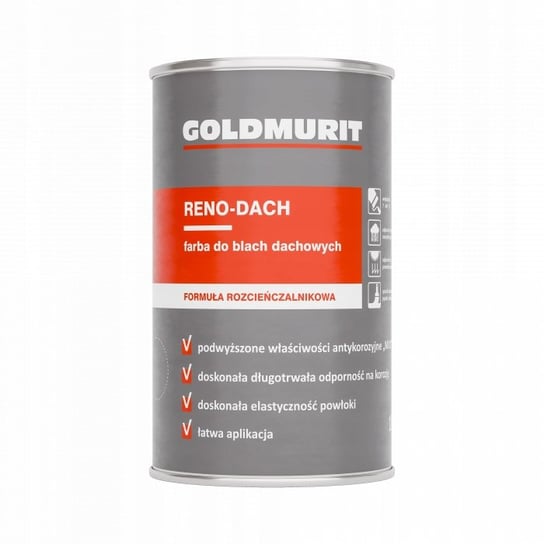 Reno-Dach farba do blach dachowych - formuła rozcieńczalnikowa 6003 1l Goldmurit