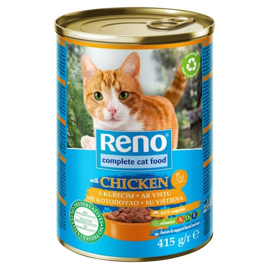 Reno Karma dla kotów z kurczakiem w sosie 415 g Reno
