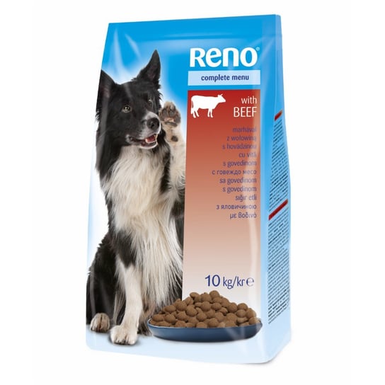Reno karma sucha dla psa dorosłego wołowina 10kg Reno
