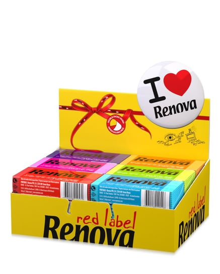 Renova, Red label, Chusteczki higieniczne Mix color, 18x9 szt Renova