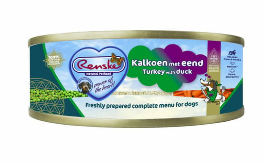 Renske fresh meal turkey and duck grain free 95g - 95g Renske
