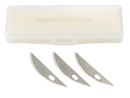 Replacement Blade (Curved, 3Pcs.) For Modelers Knife Pro Tamiya 74100 Tamiya