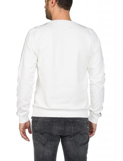 Replay, Bluza męska Cotton Sweatshirt Logoed Stripes, rozmiar XXL Replay