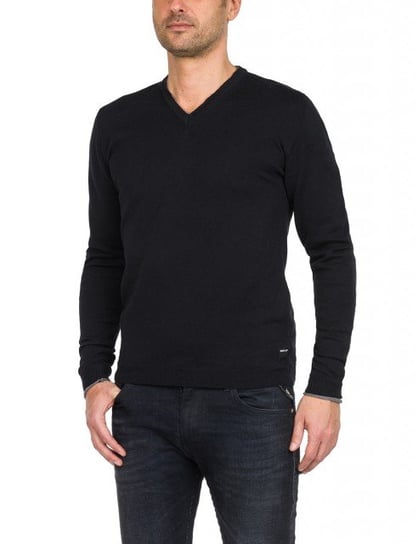 Replay, Sweter męski, czarny, rozmiar XL Replay