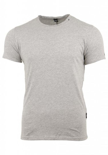 Replay, T-shirt męski z krótkim rękawem, Printed Cotton Jersey, szary, rozmiar L Replay