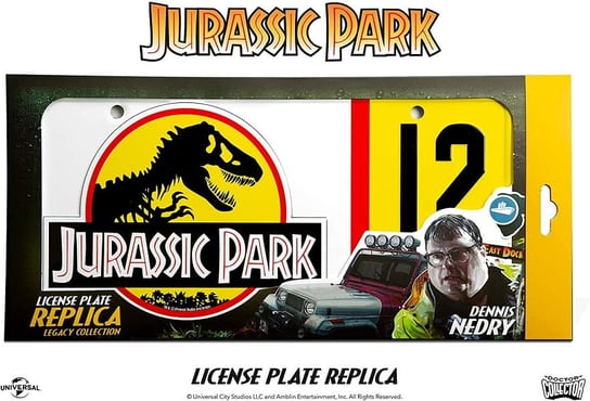 Replika Tablicy Rejestracyjnej  HOUSE DOCTOR Jurassic Park, 33x16 cm Inna marka