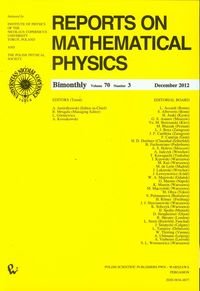 Reports on Mathematical Physics 70/3 Opracowanie zbiorowe