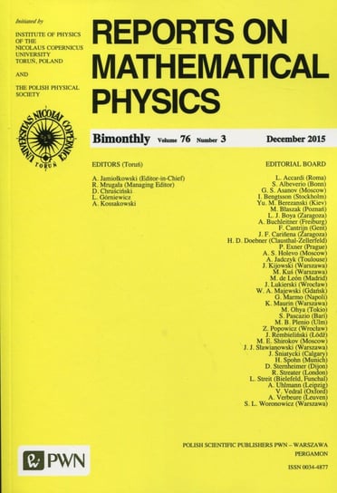 Reports on mathematical physics 76/3 2015 Collective work