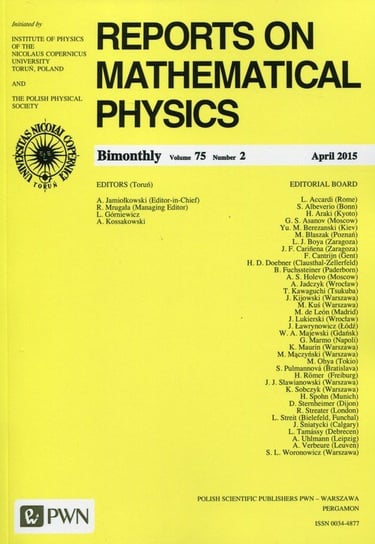 Reports on Mathematical Physics Opracowanie zbiorowe
