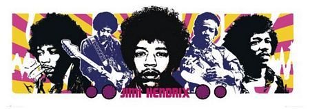 Reprodukcja GBEYE Jimi Hendrix Legend, 33x95 cm GBeye