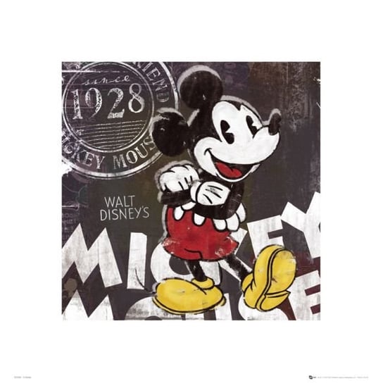 Reprodukcja GBEYE Mickey Mouse (Kreda), 40x40 cm Disney