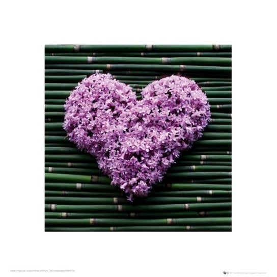 Reprodukcja GBEYE Serce z kwiatków, 40x40 cm GBeye