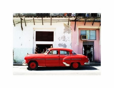 Reprodukcja NICE WALL Havana Cuba - cadillac,  80x60 cm Nice Wall