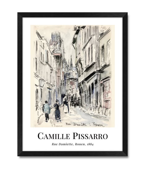 Reprodukcja obraz do loftu miasto Francja Camille Pissarro 32x42 cm iWALL studio