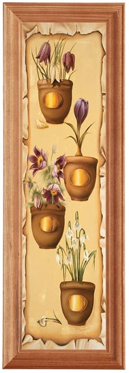 Reprodukcja obrazu w drewnianej ramie o wymiarach 10x35 cm - Wiosna, Maria Mazurkiewicz POSTERGALERIA