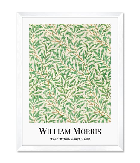 Reprodukcja obrazy do kuchni łazienki tapeta Willow Bough William Morris 32x42 cm iWALL studio