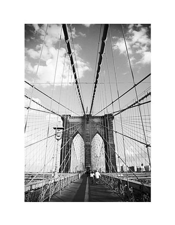 Reprodukcja PYRAMID POSTERS Brooklyn Bridge - New York, 60x80 cm Nice Wall