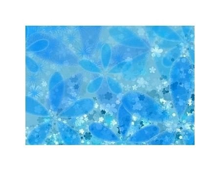 Reprodukcja PYRAMID POSTERS Kwiaty - błękit, 80x60 cm Nice Wall