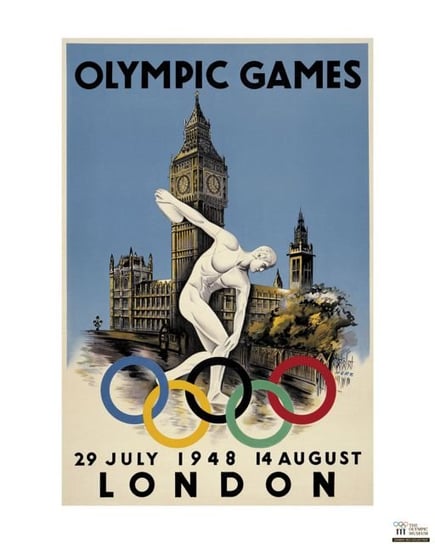 Reprodukcja PYRAMID POSTERS London 1948 Olympics,  40x50 cm Inna marka