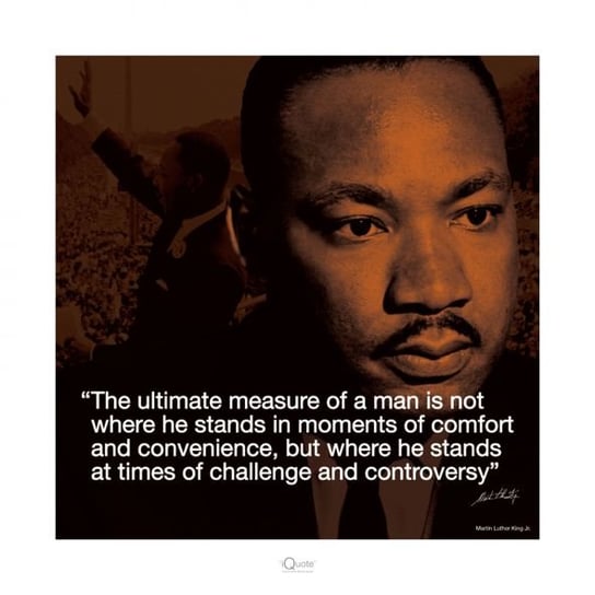 Reprodukcja PYRAMID POSTERS Martin Luther King Jr (Życiowe cytaty), 40x40 cm Pyramid Posters