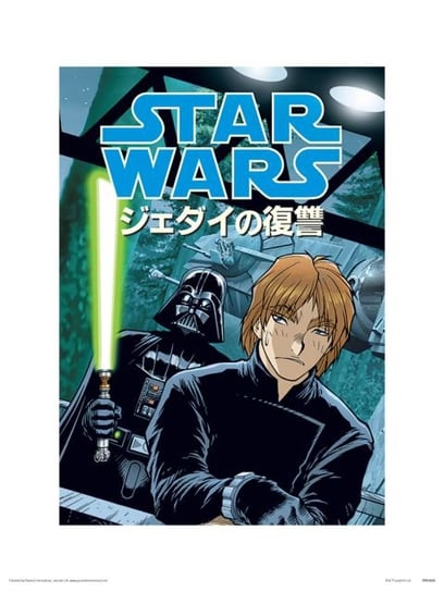 Reprodukcja PYRAMID POSTERS Star Wars Dark Side Anime, 30x40 cm Star Wars gwiezdne wojny