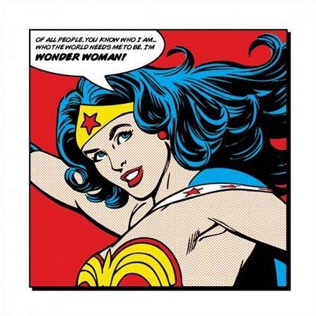 Reprodukcja PYRAMID POSTERS Wonder Woman (Of All People), 40x40 cm DC COMICS