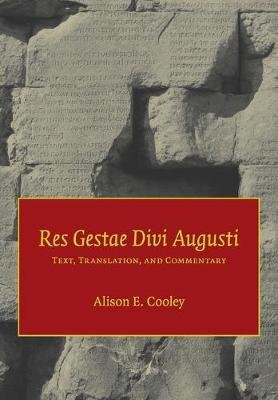 Res Gestae Divi Augusti Augustus, Cooley Alison E.