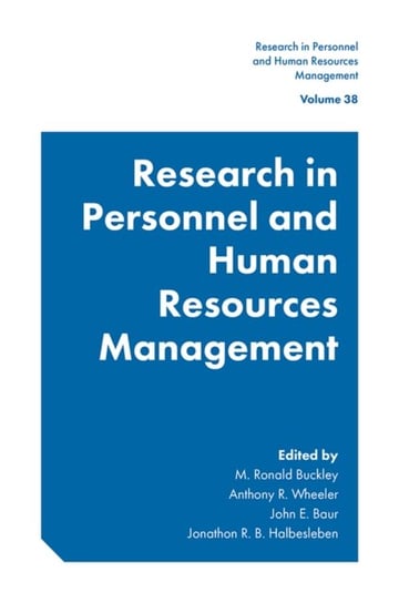 Research in Personnel and Human Resources Management Opracowanie zbiorowe