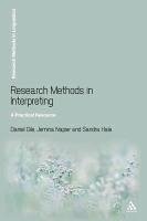 Research Methods in Interpreting Hale Sandra, Napier Jemina