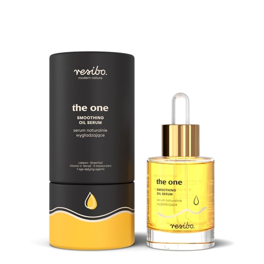 Resibo, The One, serum naturalnie wygładzające do twarzy, 30 ml Resibo