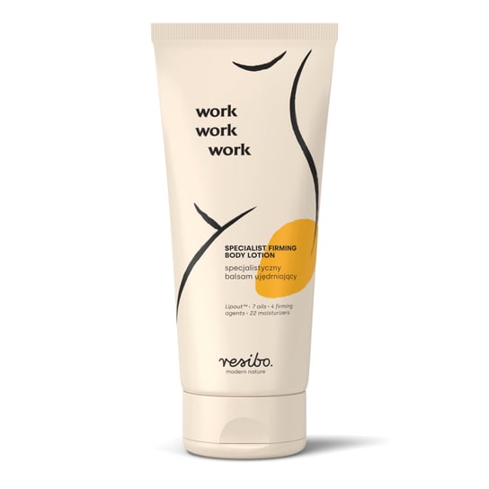 Resibo, Work Work Work, specjalistyczny balsam wyszczuplający do ciała, 200 ml Resibo