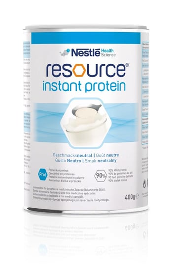 Resource, Instant Protein, smak neutralny, 400 g Resource